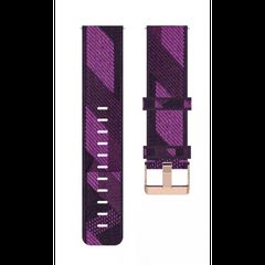 Ανταλλακτικό λουράκι Sailcloth Purple για Samsung Galaxy Watch5 (40mm & 42mm)/Watch4 (40mm & 44mm)/ Watch4 Classic (42mm & 46mm)/ Watch3(41mm)/Active 2(40/44mm)/Amazfit GTS 3 (43mm)/GTR(42mm) (20mm)