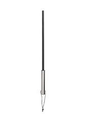 Cane With Stainless Steel Handle - Black