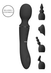 Nami - Pulse Wave and Vibrating Wand - Black-thumb-2