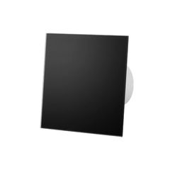 Γυάλινο πάνελ AIRROXY μαύρο ματ 175x175mm για τους εξαεριστήρες dRim