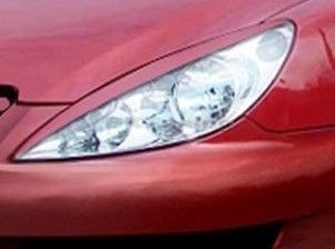 Φρυδάκια φαναριών για Peugeot 307 - μαύρα 