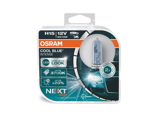 Λάμπες Osram H15 12V 55/15W Cool Blue Intense Next Gen +20% Περισσότερο Φως 3700K 64176CBN-HCB