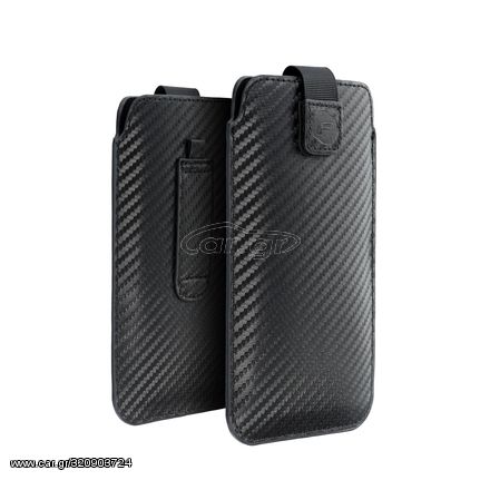 Forcell POCKET Carbon Case - Size 17 - for SAMSUNG A02s / A03s / A12 / A21s /  A32 5G / A42 5G / A72 5G / M12 XIAOMI Redmi 9A  / 9AT / 9c / Note 10 PRO / Mi11 OPPO A52 / A72 / A92 REALME 7i VIVO Y52 5