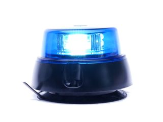 LED Φάρος Αναλαμπής Μπλέ με Μαγνήτη και βίδες της WAS 12-24V IP68