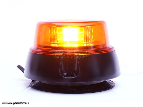 LED Φάρος Αναλαμπής Πορτοκαλί με Μαγνήτη και Βεντούζα WAS 12V24V IP68
