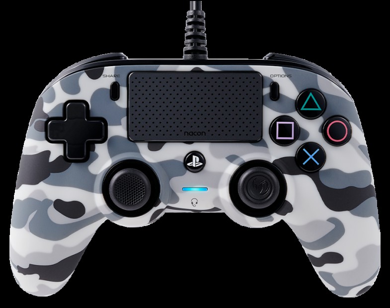 Gaming Controller Nacon Wired Compact Camo Grey (PS4)