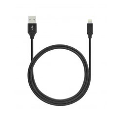 TOTI Braided cable 1m 2A metal head USB-A to Lighting Μαύρο T-LB10