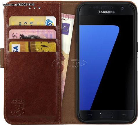 Rosso Rosso Element PU Θήκη Πορτοφόλι Samsung Galaxy S7 Edge - Brown (94350)