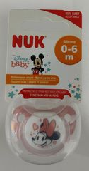 Nuk Disney Mickey Σιλικόνης Ροζ 0-6m 1τμχ 10.730.325