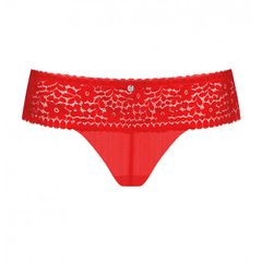 Obsessive Plus Size Blossmina Red Lace Panties-thumb-3