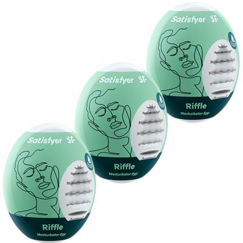 Satisfyer Riffle Masturbation Egg 3er Set