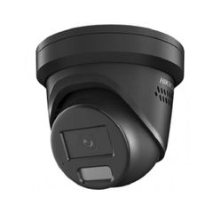 Δικτυακή κάμερα Turret 4MP Hikvision Smart Hybrid Light ColorVu, μεγάλο αισθητήριο 1/1.8” εμβέλεια έως 40m σε μαύρο χρώμα