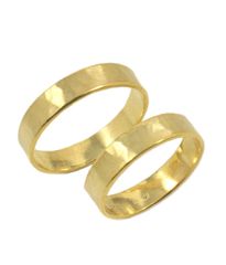 Βέρες σε χρυσό Κ14 χειροποίητες σφυρίλατες για γάμο η΄ για αρραβώνα WR09M