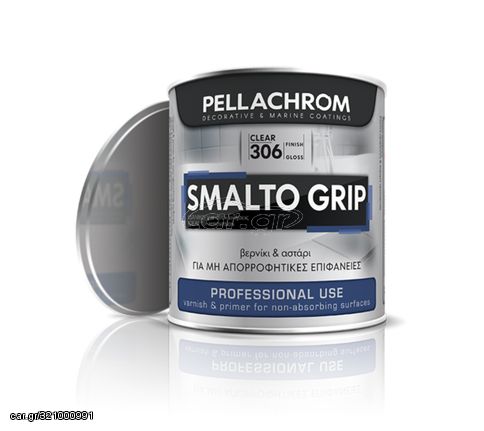 SMALTO GRIP ΒΕΡΝΙΚΙ ΚΑΙ ΑΣΤΑΡΙ 375ml PELLACHROM (G)