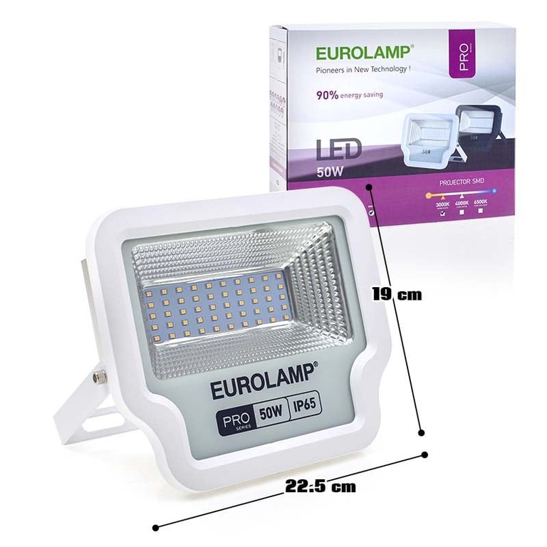 Προβολέας LED Λευκό IP65 50W 3000K