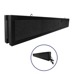 GLOBOSTAR® DISPLAY 90313 Κυλιόμενη Ψηφιακή Επιγραφή P10 Διπλής Όψης LED AC 220-240V Αδιάβροχο IP65 Μπλε - WiFi Control μέσω FK APP - Αισθητήρας Θερμοκρασίας & Υγρασίας - Μ168 x Π12 x Υ24cm - 2 Χρόνια