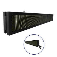 GLOBOSTAR® DISPLAY 90310 Κυλιόμενη Ψηφιακή Επιγραφή P10 Διπλής Όψης LED AC 220-240V Αδιάβροχο IP65 Ψυχρό Λευκό 6000K - WiFi Control μέσω FK APP - Αισθητήρας Θερμοκρασίας & Υγρασίας - Μ168 x Π12 x Υ24c