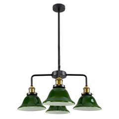 GLOBOSTAR® LIBRARY 00769 Vintage Φωτιστικό Οροφής με Ντουί 4 x E27 AC 220-240V IP20 - Πολύχρωμο - Μ57 x Π57 x Υ90cm