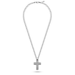 Police Hinged, Men's Cross - Νecklace From Stainless Steel, PEAGN2211601