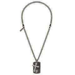 Police Vigor, Men's Cross - Νecklace From Black Stainless Steel, PEAGN2120402