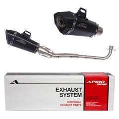 ΕΞΑΤΜΙΣΕΙΣ YAMAHA CRYPTON-R 105-115 (017-2255 BLACK) APIDO NEW GEN.(B)