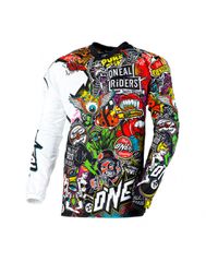 Oneal Mayhem Crank MX Jersey Black/Multicolor