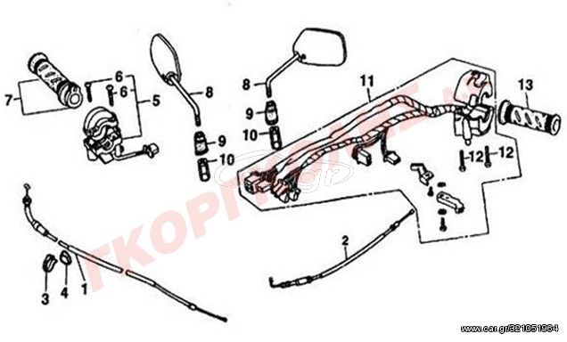 ΔΙΑΚΟΠΤΗΣ ΑΡΙΣΤΕΡΟΣ ΠΛΗΡΗΣ (AUTO ON) VBB008-74100A