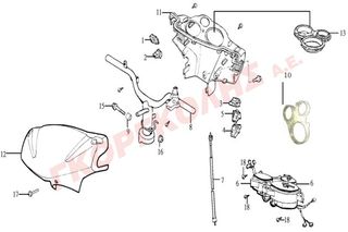 ΚΑΛΥΜΜΑ ΤΙΜΟΝΙΟΥ ΟΠΙΣΘΙΟ ΜΑΥΡΟ 53206-T5E-000-KA