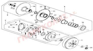 ΣΙΑΓΩΝΕΣ ΑΜΠΡΑΓΙΑΖ (ΣΕΤ 3 ΤΕΜ) 22530-H93-000-A