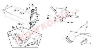 ΚΑΛΥΜΜΑ ΤΙΜΟΝΙΟΥ ΟΠΙΣΘΙΟ ΜΑΥΡΟ 53206-H3A-010-KV