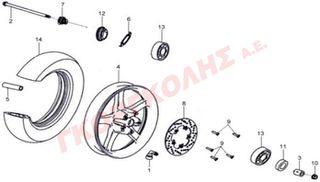ΑΤΕΡΜΟΝΑΣ ΚΟΝΤΕΡ ΜΑΥΡΟΣ 44800-M67-000-KB