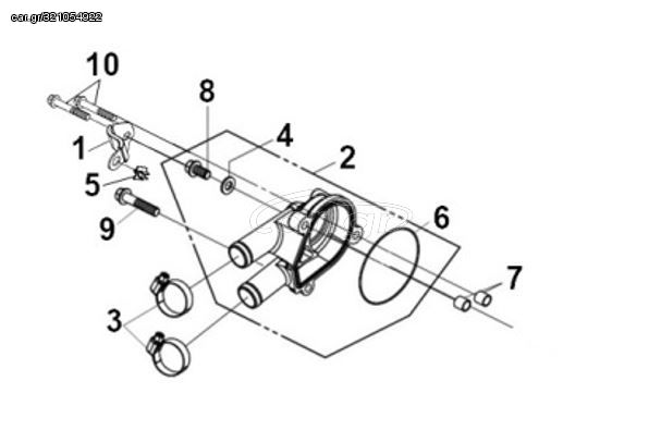 ΤΣΙΜΟΥΧΑ O-RING ΚΑΠΑΚΙΟΥ ΤΡΟΜΠΑΣ ΝΕΡΟΥ 91302-L4A-000