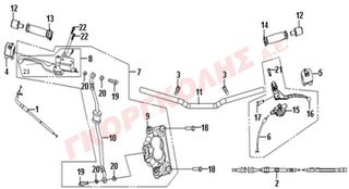 ΤΡΟΜΠΑ ΕΜΠΡΟΣΘΙΟΥ ΦΡΕΝΟΥ ΠΛΗΡΗΣ 45500-B9A-000-XS