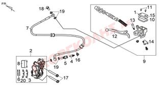 ΤΡΟΜΠΑ ΦΡΕΝΟΥ ΔΕΞΙΑ 45500-L4A-000