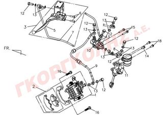 ΤΡΟΜΠΑ ΠΟΔΟΦΡΕΝΟΥ ΜΕ ΠΟΤΗΡΑΚΙ 46500-RCA-000