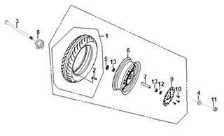 ΑΤΕΡΜΟΝΑΣ ΚΟΝΤΕΡ (ΜΑΥΡΟΣ) 44800-ALA-000-K