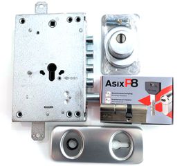 Σετ Κλειδαριά θωρακισμένης πόρτας Cisa Revolution Pro με κύλινδρο Cisa Asix P8 & Defender Disec