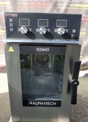 Φούρνος Κυκλοθερμικός Ηλεκτρικός Με Αυτόματο Πλύσιμο 6 Θέσεις 1/1Gn 51x80x88Cm ICCT061E του Ιταλικού οίκου ALPHATECH - Καινούργιος. 