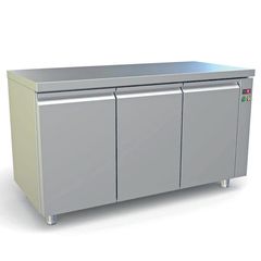 Ψυγείο Πάγκος Κατάψυξης με 3 Πόρτες Χωρίς Μοτέρ 175,5x70x86cm Dominox PKX-157-2F