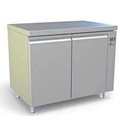 Ψυγείο Πάγκος Κατάψυξης με 2 Πόρτες Χωρίς Μοτέρ 314lt 107x70x86cm Dominox PKX-107-2G