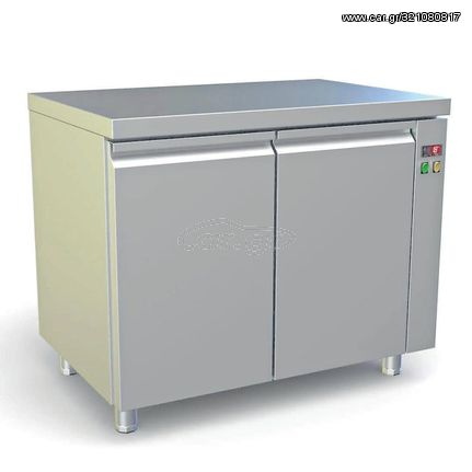 Ψυγείο Πάγκος Κατάψυξης με 2 Πόρτες Χωρίς Μοτέρ 314lt 107x70x86cm Dominox PKX-107-2G