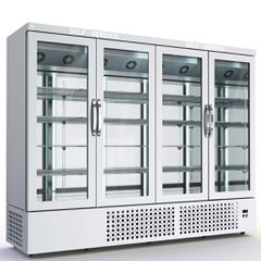 Θάλαμος Κατάψυξης Self Service Λευκός με 4 Γυάλινες Πόρτες 264x70x215cm Dominox THK-277-4S-W