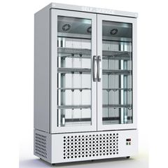 Θάλαμος Κατάψυξης Self Service Λευκός με 2 Γυάλινες Πόρτες 132x70x215cm Dominox THK-138-2S-W