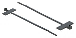 POWERTECH δεματικά καλωδίων TIES-033 με ετικέτα, 100x2.5mm, μαύρα, 25τμχ TIES-033 id: 43860