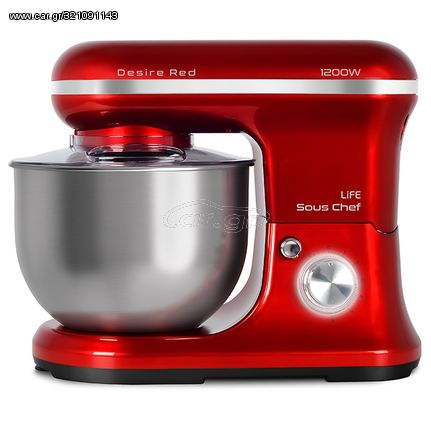 LIFE Sous Chef Desire Red Kitchen Machine 5L 1200W 221-0251