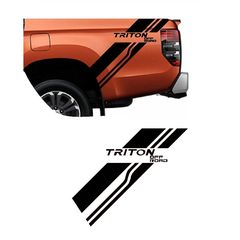 Mitsubishi L200 (Triton) 2005+ Αυτοκόλλητο Πίσω Πλαϊνό [Logo Triton Off Road]