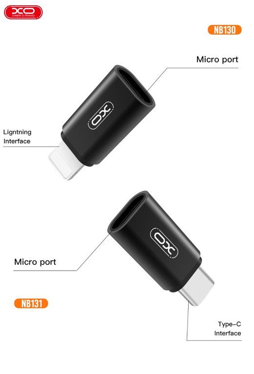Xo NB130 Usb Cable Adapter Micro To Lighting