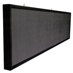 GLOBOSTAR® DISPLAY 90290 Κυλιόμενη Ψηφιακή Επιγραφή P10 Μονής Όψης LED AC 220-240V Αδιάβροχο IP65 Ψυχρό Λευκό 6000K - WiFi Control μέσω FK APP - Αισθητήρας Θερμοκρασίας & Υγρασίας - Μ264 x Π9 x Υ72cm