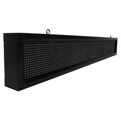 GLOBOSTAR® DISPLAY 90260 Κυλιόμενη Ψηφιακή Επιγραφή P10 Μονής Όψης LED AC 220-240V Αδιάβροχο IP54 Ψυχρό Λευκό 6000K - WiFi Control μέσω FK APP - Αισθητήρας Θερμοκρασίας & Υγρασίας - Μ168 x Π9 x Υ24cm