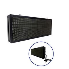 GLOBOSTAR® DISPLAY 90320 Κυλιόμενη Ψηφιακή Επιγραφή P10 Διπλής Όψης LED AC 220-240V Αδιάβροχο IP65 Ψυχρό Λευκό 6000K - WiFi Control μέσω FK APP - Αισθητήρας Θερμοκρασίας & Υγρασίας - Μ104 x Π12 x Υ40c